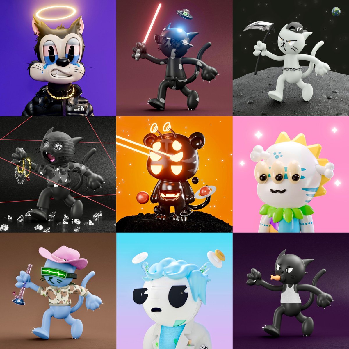 Everything I made this week! 6+ pieces not seen here as well. 😅