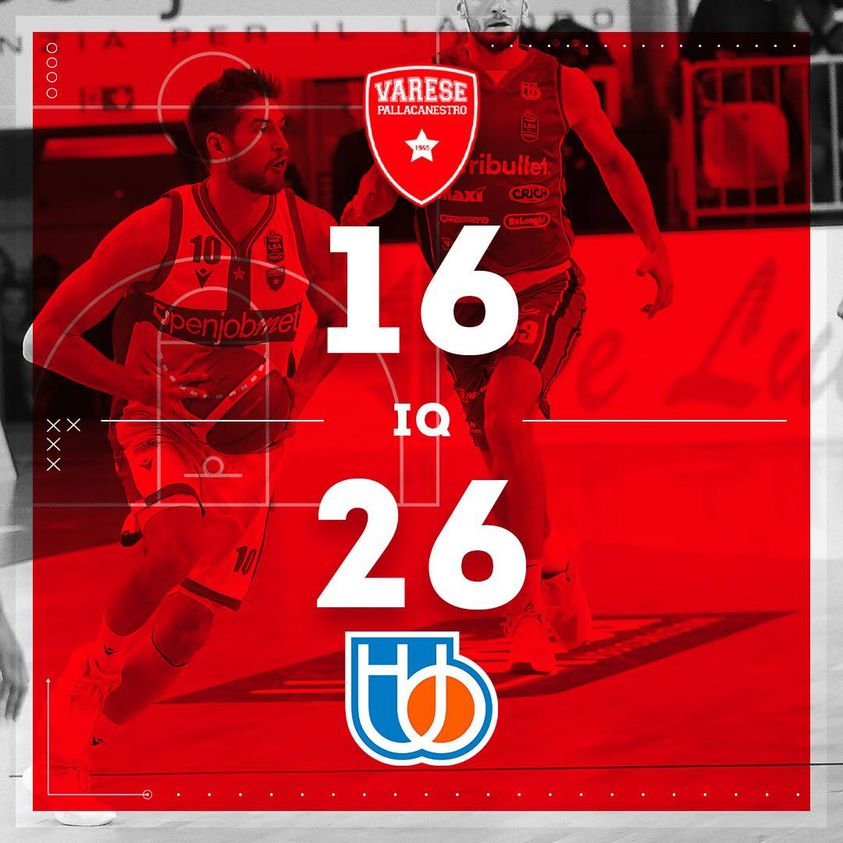 PallVarese's tweet image. Primo quarto vinto da Treviso
#VarTre #NoiSiamoVarese