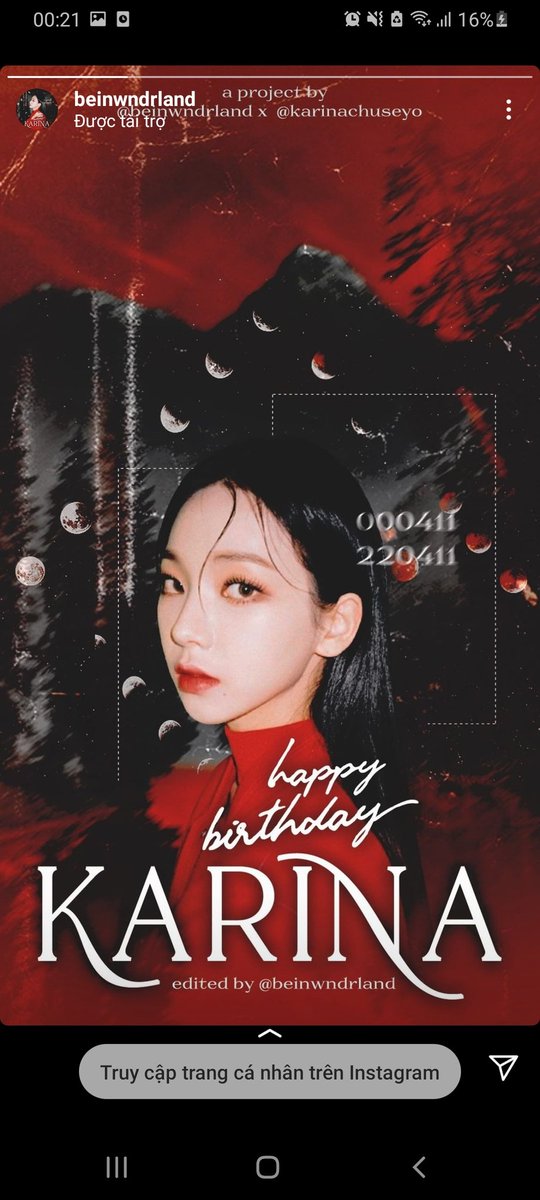 BaeBae_Chaengg's tweet photo. Lướt IG 2 phút gặp tận 4 cái ads của Karina, nhưng không có cái nào của #teamcave =))))))))))))
@nhancachthuhai chúng ta thật sự k có duyên 😼
IT'S KARINA DAY
#OurYUniverseKARINADay
#영원히_카리나의_봄에_함께할게 https://t.co/LiLx8i9qLw
