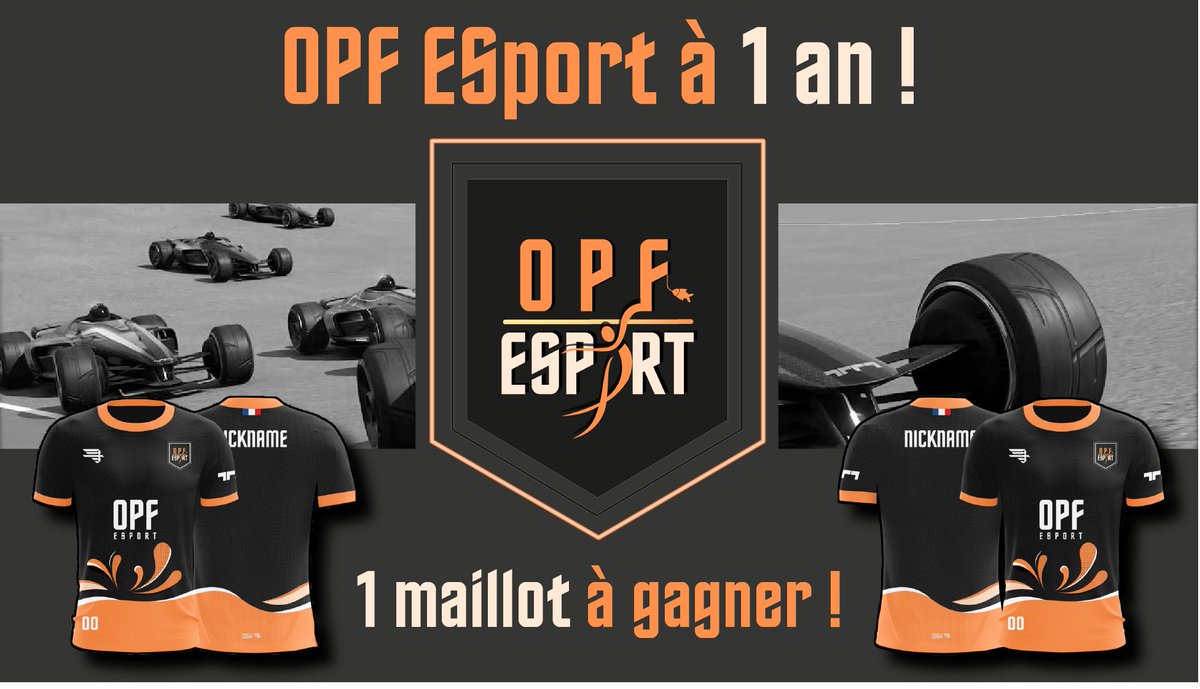 EsportOpf's tweet photo. En Avril, on fête nos 1 ans ! 🎉

Pour fêter cela on vous fais gagner un de nos maillots ! 
Désigné par le bros : @Agoyya1 😘
Maillots de chez : @OneXWear 

Pour participer rt + follow @EsportOpf ! 
Tirage au sort le : 18/04/22 à 16h
GLHF A TOUS ! 😃 https://t.co/8ynEeeCGs8