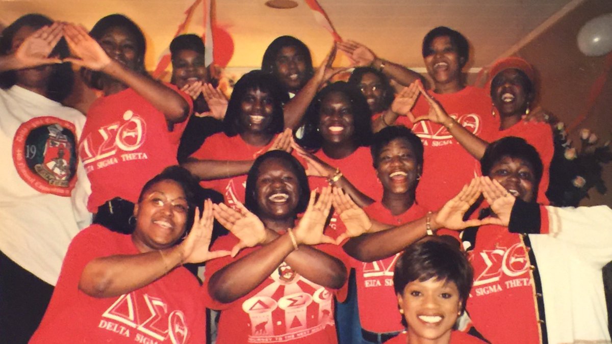 OctaviaNews's tweet image. 23 years of Sisterhood, Scholarship, Service, &amp;amp; Social Action! Happy 23rd Deltaversary my beautiful Line Sisters of our Beloved Delta Sigma Theta Sorority, Inc.! Synergy! We love &amp;amp; miss you Natasha! Love you Sorors! Love my DST🔺🐘❤️OOO-OOP #Spring99 #Synergy #Number6 #Miles #DST
