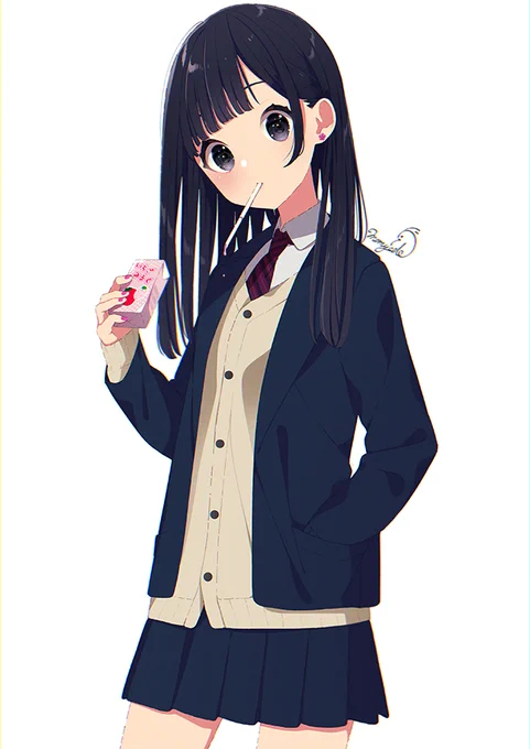ストンとした黒髪はいいぞという宗教
 #絵柄が好みって人にフォローされたい 