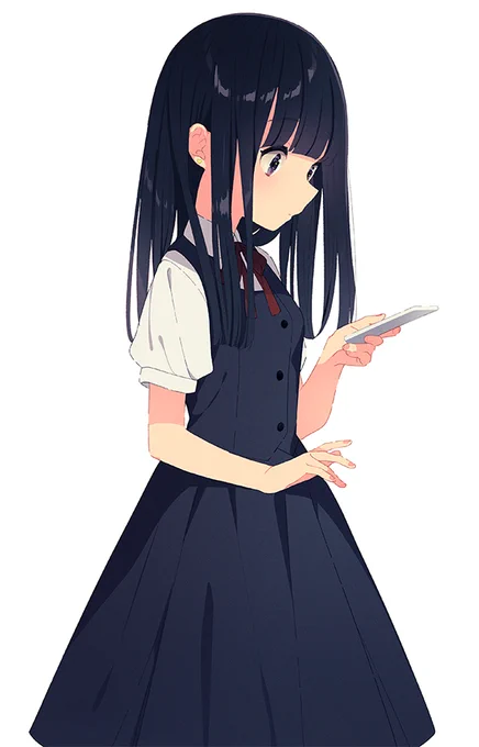 ストンとした黒髪はいいぞという宗教
 #絵柄が好みって人にフォローされたい 