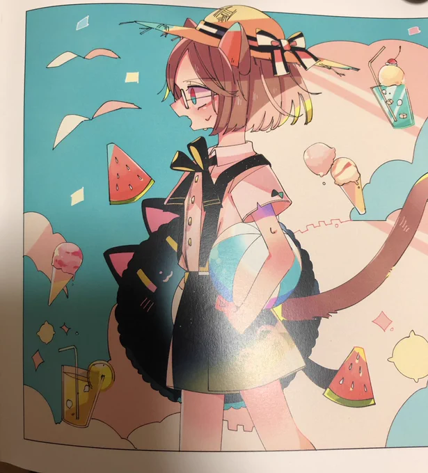 載せるものがなにもないので古のイラスト本直撮りです。2018発行