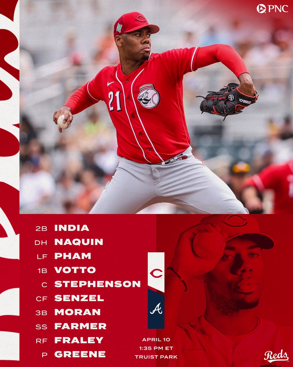 Reds's tweet photo. The very first Greene Day❗️

@PNCBank https://t.co/8qXEdeOwUM