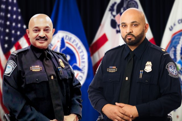 DFONewYork's tweet photo. Everyday is #NationalSiblingsDay for the Roopnarine brothers! The NYFO is proud to have Raylan on board as a program manager for our Explorer program while his brother Roderick works at @CBP Miami. #TeamCBP #Brotherhood https://t.co/HcAsf2ciS2