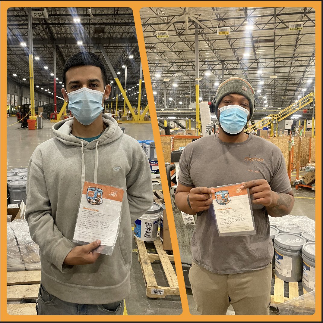 murillosheba7's tweet photo. 🎉Celebrating small WINS that have a BIG impact here at 5641! Shout out to Alex,Anthony for delivering Excellent Customer Service! We appreciate all your hard work and dedication you guys do🧡                       #itsthelittlethingsthatcount @THD_Ferreira @THDNando @tinaelenaa https://t.co/kZQGZ4HywG