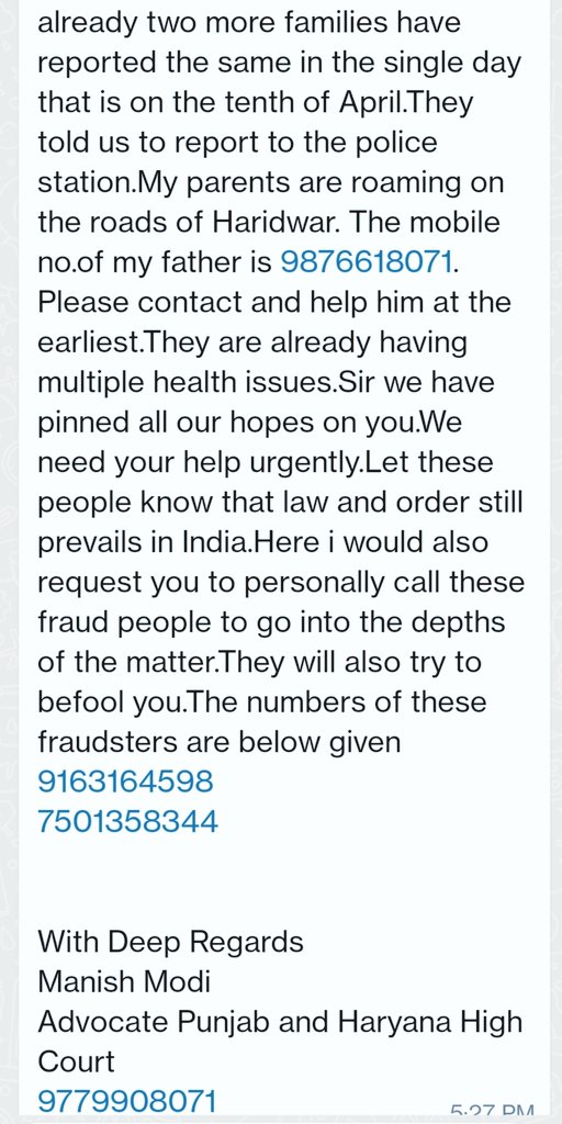 manishmodi7's tweet photo. @haridwarpolice https://t.co/tpkH34JXD5
