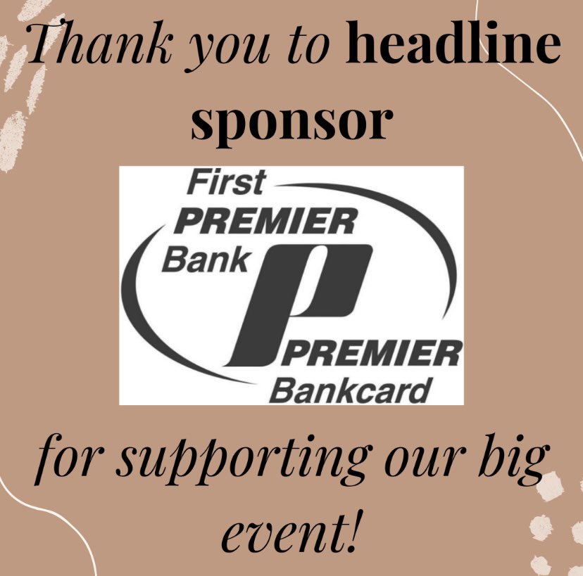 As we wrap up our event, we’d like to spend a special thank you to First Premier Bank for being a headline sponsor for our event! You helped make this celebration possible! #OurWhy #KidsCantWait