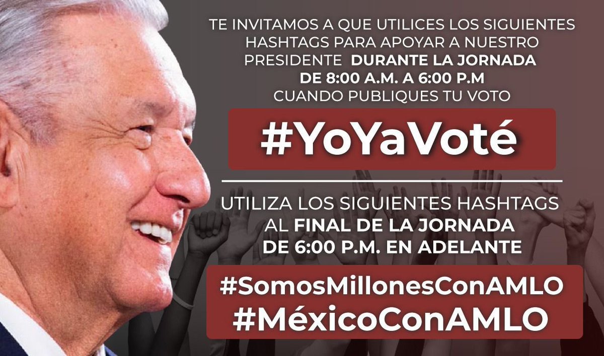 epigmenioibarra's tweet photo. Hoy mi voz y mi cuenta estará al servicio de todas, todes y todos los que digan #YoYaVote, de quienes demuestren con este acto de rebeldía cívica, que #SomosMillonesConAMLO.
Suban su testimonio, su urna, su foto. 
Digan -como Otho Rene Castillo- “vámonos patria a caminar…” https://t.co/ecxgWcX8NB