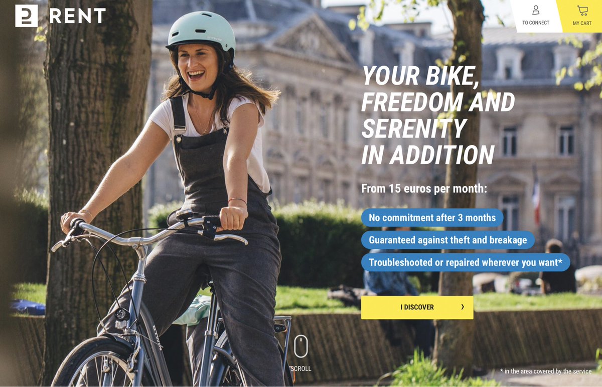 happy_roman's tweet photo. With almost 1700 stores in 60 countries, equipped with on-site servicing facilities and teams, @decathlon is well positioned to scale up their bicycle subscription #DRent swiftly. The menu starts at €15 per month for a classic w/ the top of the range city e-bike for €90. https://t.co/I47Z96VobN