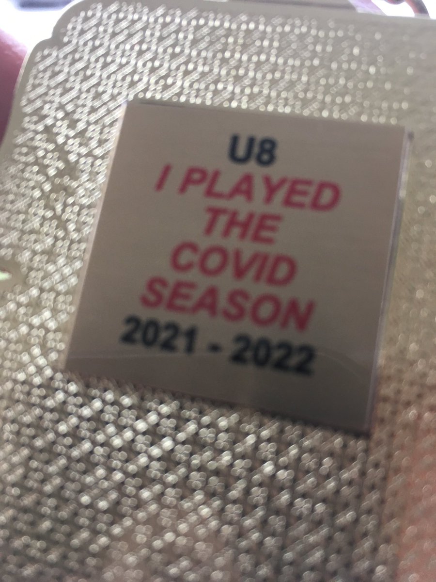 A wonderful touch on the back of the medal <a href="/TorontoLeaside/">Toronto Leaside Wildcats</a> gave to the 7yo's team at the end of her season.

It's already her prized possession. And if she sees you in the street today, she will tell you.