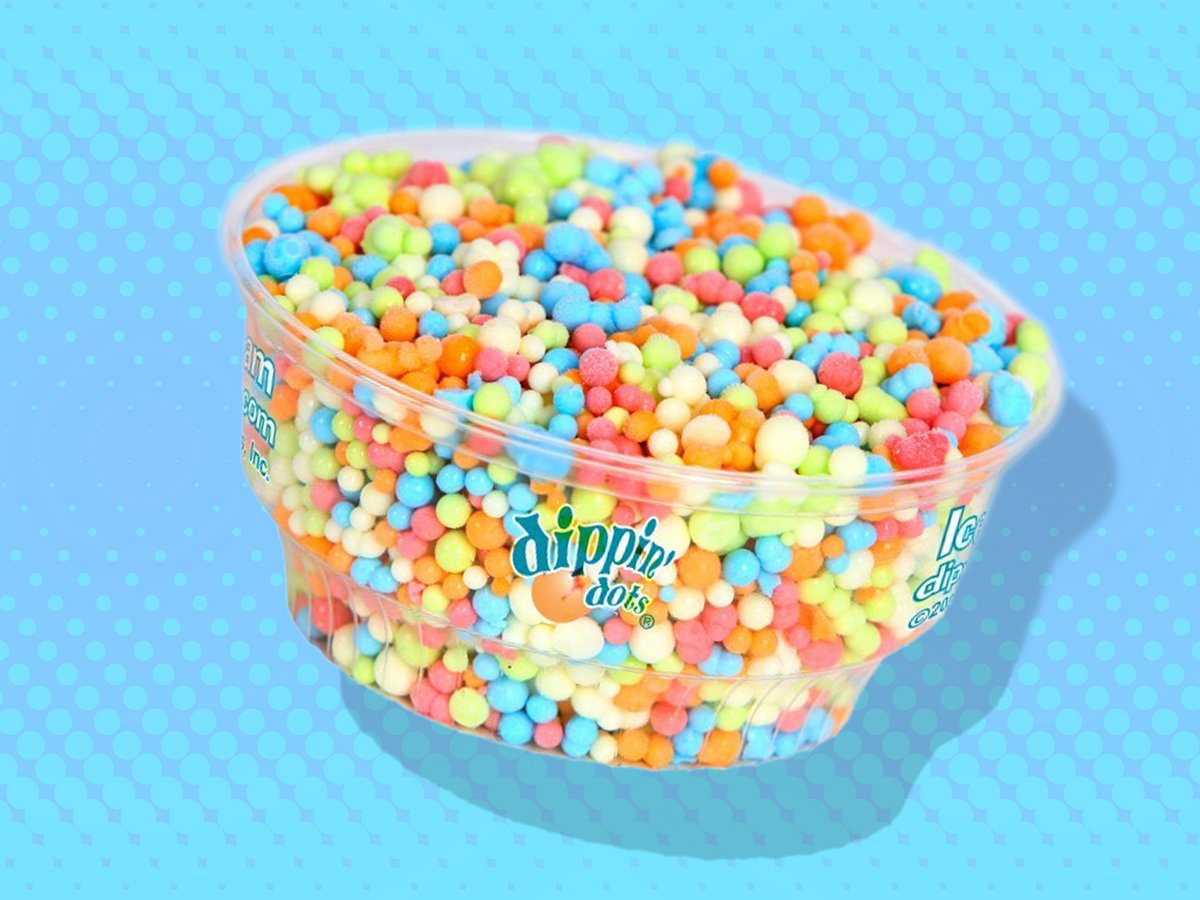 Despite the slogan "ice cream of the future", Dippin' Dots w...