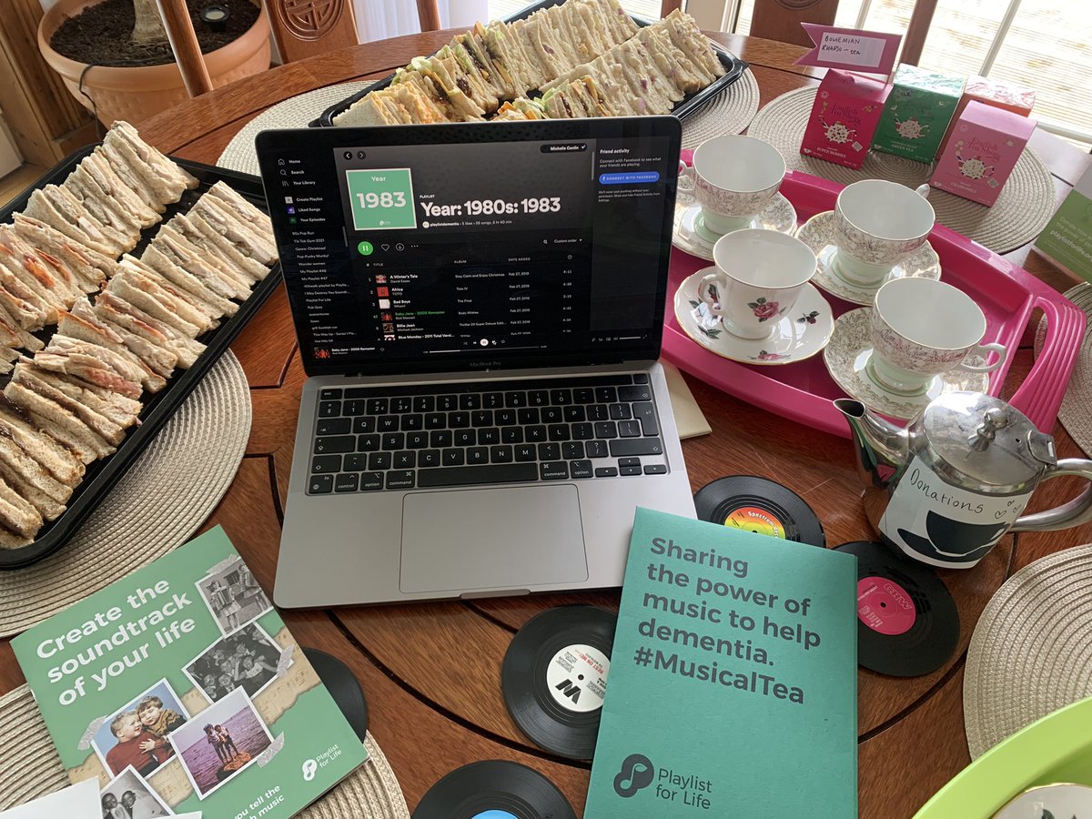 michellec0nlin's tweet photo. Perfect Sunday activity: a #MusicalTea for @PlaylistforLife 🎵 💚 https://t.co/0lI0xFn7t2