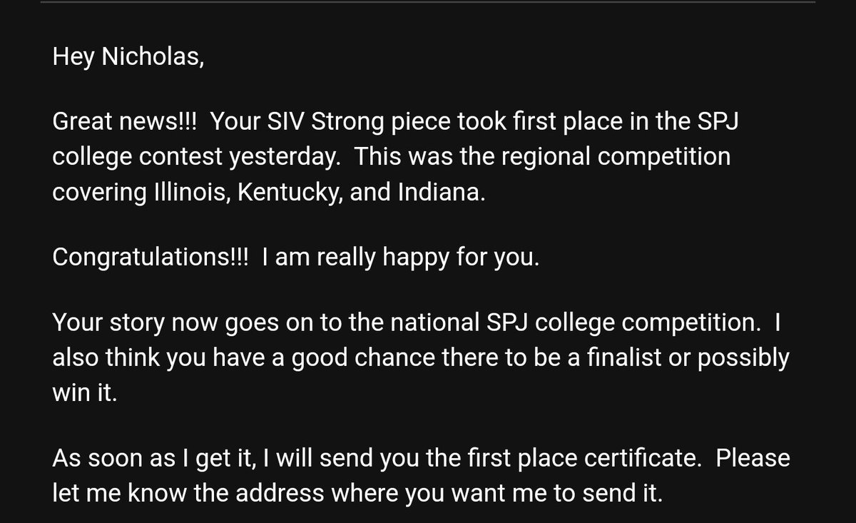 NicholasMoreano's tweet photo. What a great way to start the day. 

Thank you so much @AdamSiv_D3 for letting me tell your incredible story. 

You can check out #SivStrong here:

https://t.co/s5j4hv6jTQ https://t.co/KezBLr98Ef