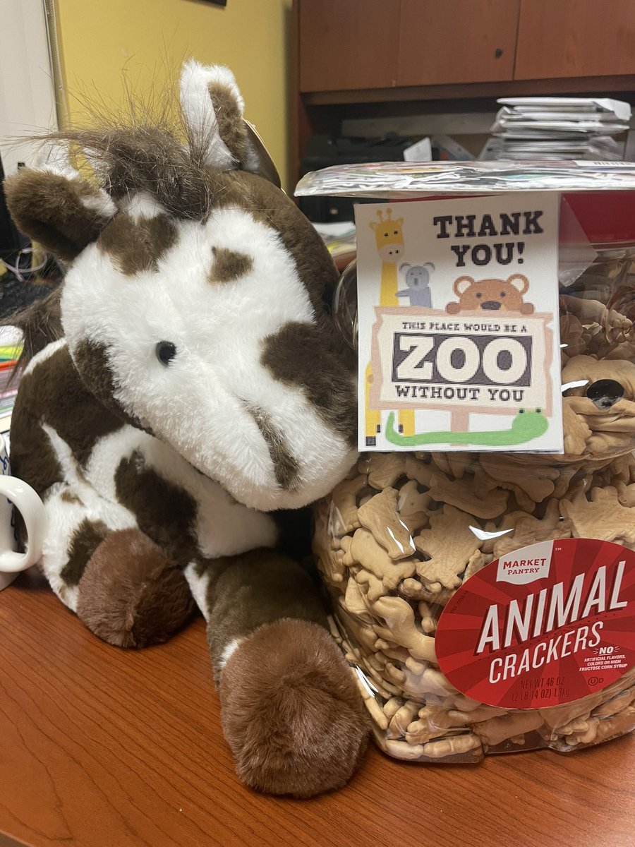 Mrshoffman629's tweet photo. Absolutely blown away by the love and support shown for #AssistantPrincipalsWeek. THANK YOU #HRES for all the sweet treats, cards, and daily surprises!! #roadrunnerforever! 💚💙🦩@HagenRoad @SoftballMommy11 @StefanieStibal https://t.co/ancppau5Oq