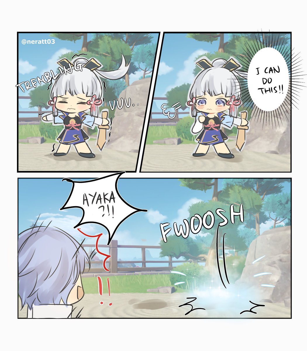 Sword training (?) [Part 2]

❗️Read from right to left

#GenshinImpact  #原神 #Ayato #Ayaka 