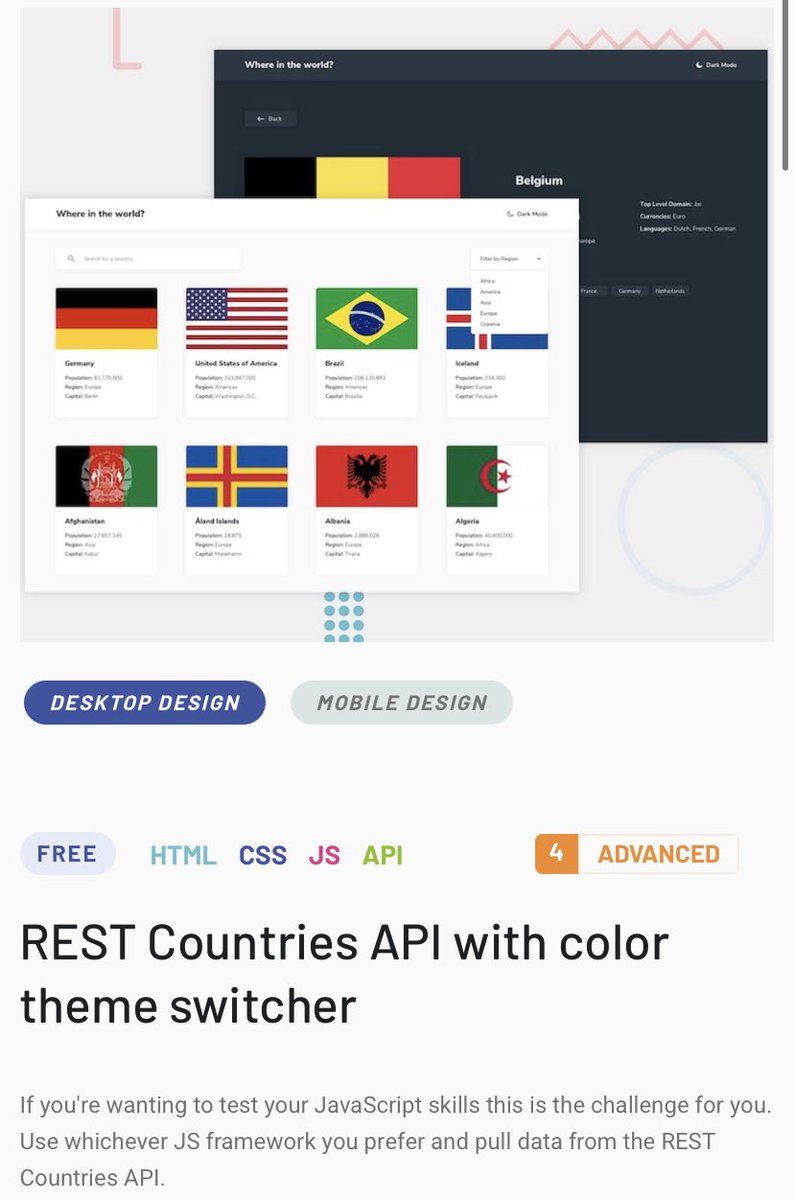 About to tackle my first advanced Frontend Mentor challenge using React. Wish me luck!