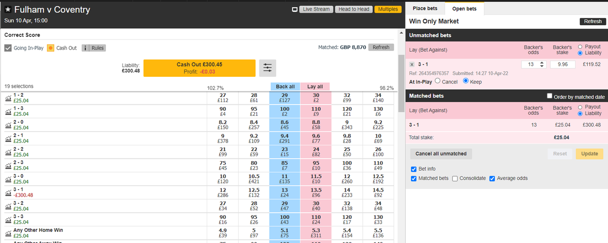 300 Bet Challenge tweet media