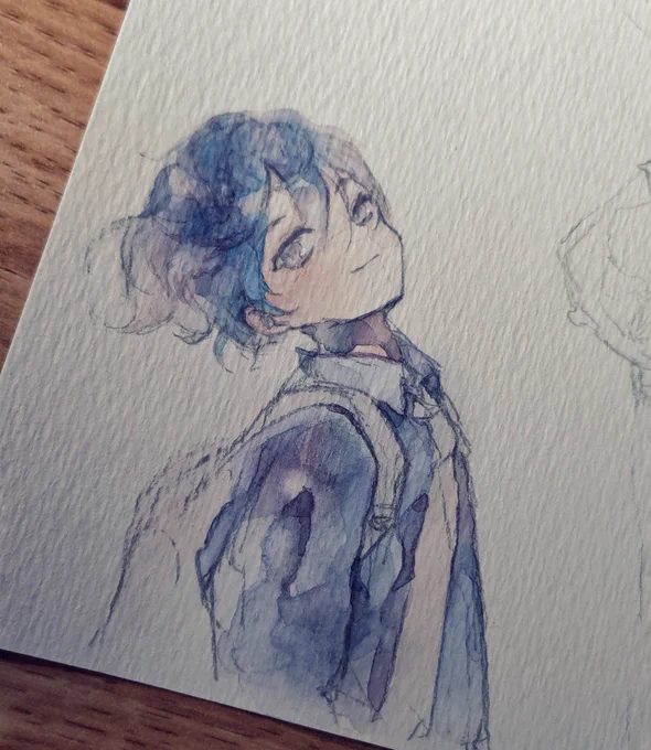 2月から水彩をしていなかったので落描き。あまりにも簡単なので消すかも 