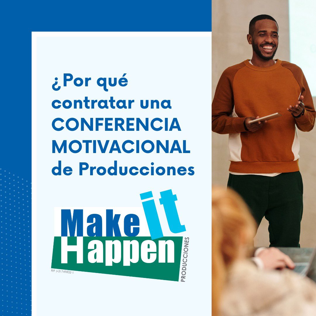 makeithappenve's tweet photo. Un líder puede empujar a su equipo de trabajo a alcanzar metas y generar propuestas, pero habrá momentos en los que necesitará de una mano amiga, que le ayude a dar el empujón que todos necesitan. Allí es cuando una conferencia motivacional hace magia.

#liderazgo https://t.co/ZH4xOS2Zpe