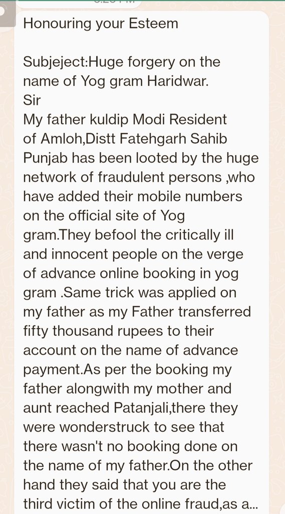 manishmodi7's tweet photo. @pyptharidwar Fraud Patanjali haridwar https://t.co/AC36kpSTK0