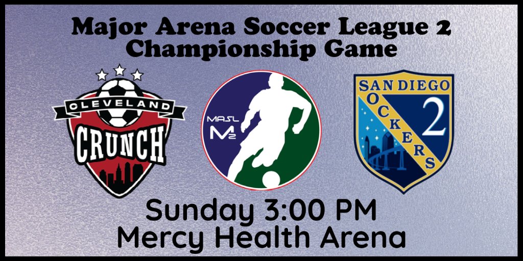 MASL2soccer's tweet photo. 🏆 #MASL2 championship gameday! 
@CleCrunch 🆚 @SDSockers2 
https://t.co/oDdmeCnwEV https://t.co/vEdfNdiwL6