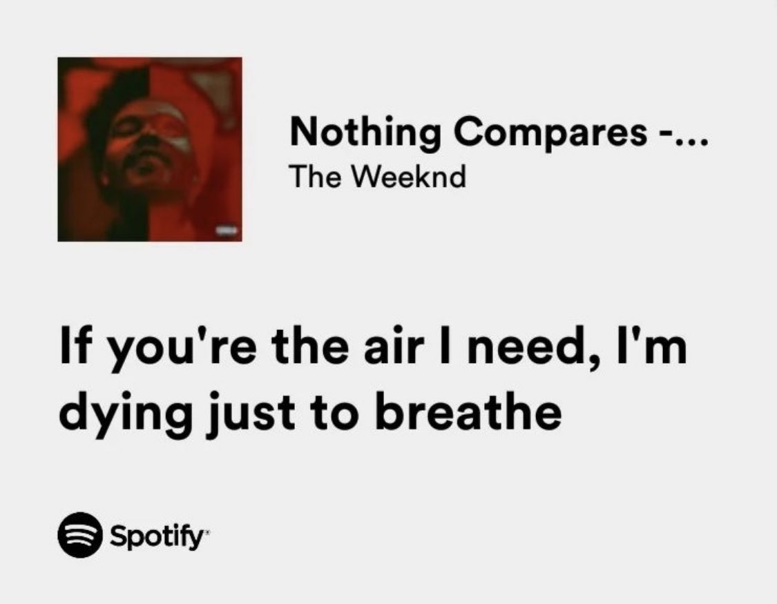 abel went crazy on nothing compares