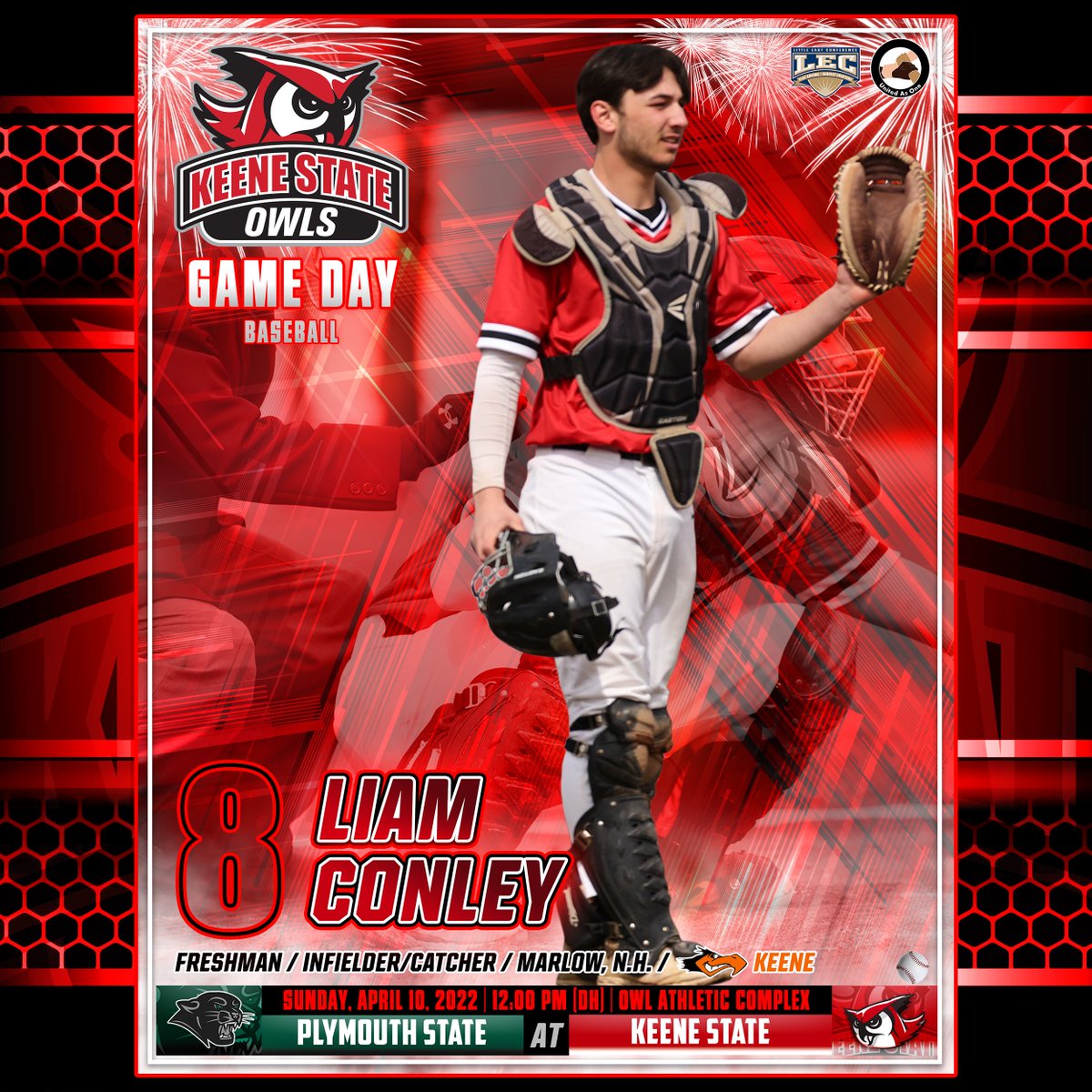 🦉🔴 Keene State Athletics (@keenestateowls) on Twitter photo Some <a href="/KSCBaseball/">Keene State Baseball</a> action at home today as the Owls take on <a href="/PSUPanthers/">Plymouth St. Sports</a> in a doubleheader that starts at 12:00! Come on out or catch the games on the Owls Media Network at littleeast.tv/keene/. Some <a href="/KSCBaseball/">Keene State Baseball</a> action at home today as the Owls take on <a href="/PSUPanthers/">Plymouth St. Sports</a> in a doubleheader that starts at 12:00! Come on out or catch the games on the Owls Media Network at littleeast.tv/keene/.