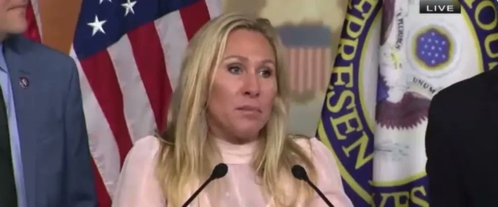 GrandpaSnarky's tweet photo. Marjorie Taylor Greene Is One Step Closer To Being Disqualified From Office https://t.co/AzYeVVkhJe via @politicususa https://t.co/UUdUOL3W48
