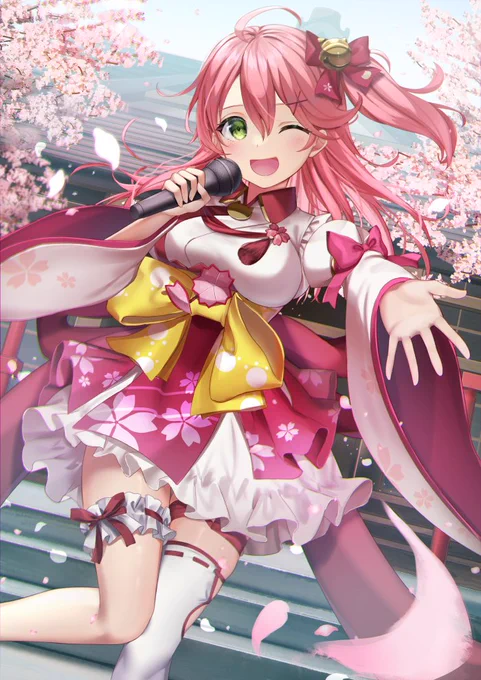 桜のステージ🌸
#miko_Art 
