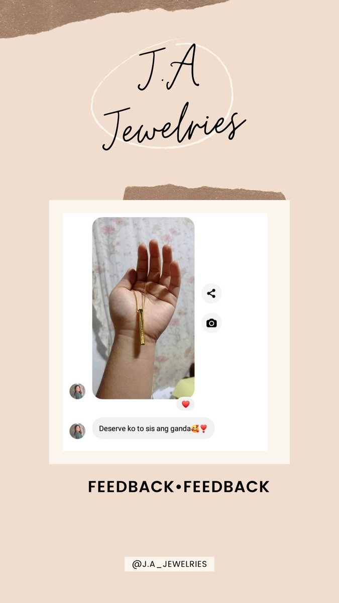ja_jewelries's tweet photo. Deserve natin lahat ang refaluhan ang sarili ng Personalized jewelry. 😚

Message me po of you want to enhrave somethinh on our unisex 3D Bar Necklace. ☺

IG: j.a_jewelried
FB page: JAwelried
FB Business Account: Armie Endless Jewels

#localbusinessph #LaUnion https://t.co/0RmelWxJIg