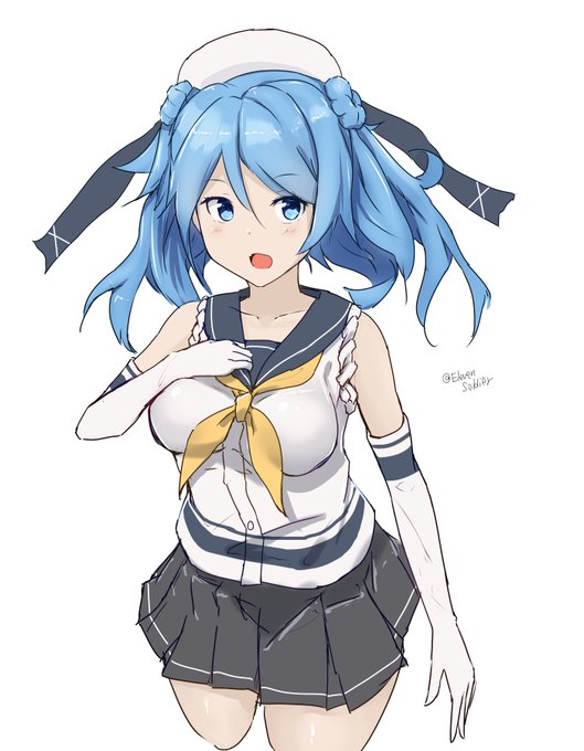 「urakaze (kancolle) white background」Fan Art(Latest)