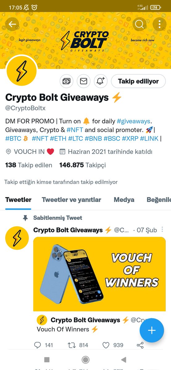 NftCelik's tweet photo. @CryptoBoltx 0x1b7eD4cbcC87aE24a73B3d8DC3eA4F51b4d7C58a https://t.co/rlJLpGy7D2