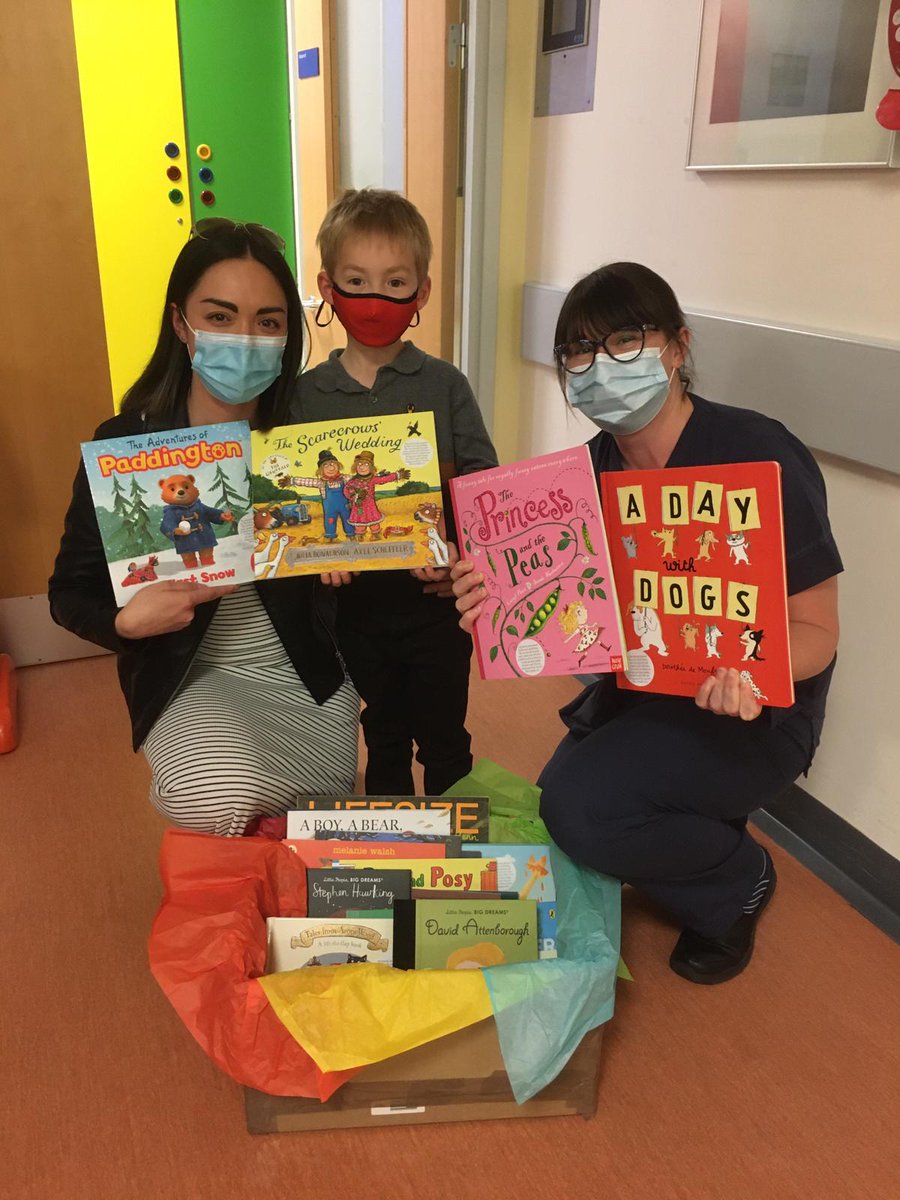 Look at all these wonderful books we have had donated to the unit by a very caring little boy who asked for donations to the unitfor his birthday. Thank you so much 💜 @paulajmellor @emmamrssmit @NNUH