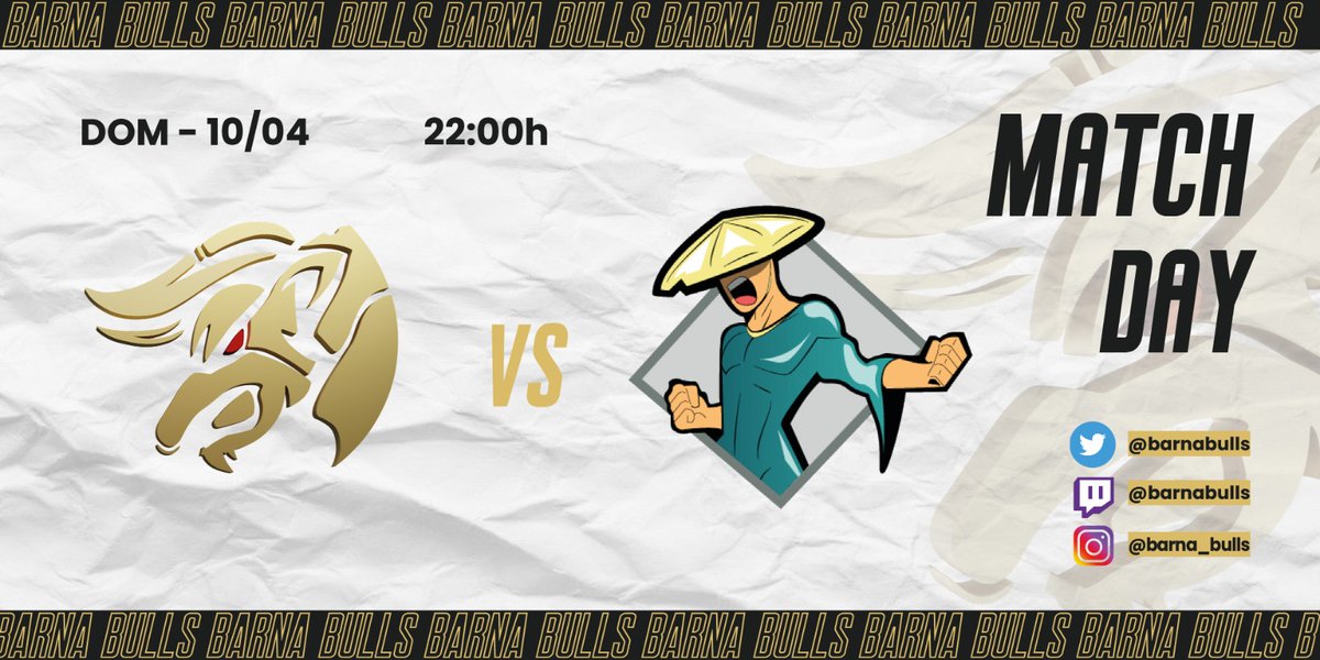 BarnaBulls's tweet photo. Después de perder el último enfrentamiento, ¡nos alzamos de nuevo con confianza en que el bizcocho vuelva a crecer en el partido de esta noche!

🔥 Nos vemos a las 22:00h en el twitch de la RPLAcademy para enfrentarnos a los chicos de @FarmersBrigade 🔥

#GoBulls #GetBulled https://t.co/MLFBCbdPDv