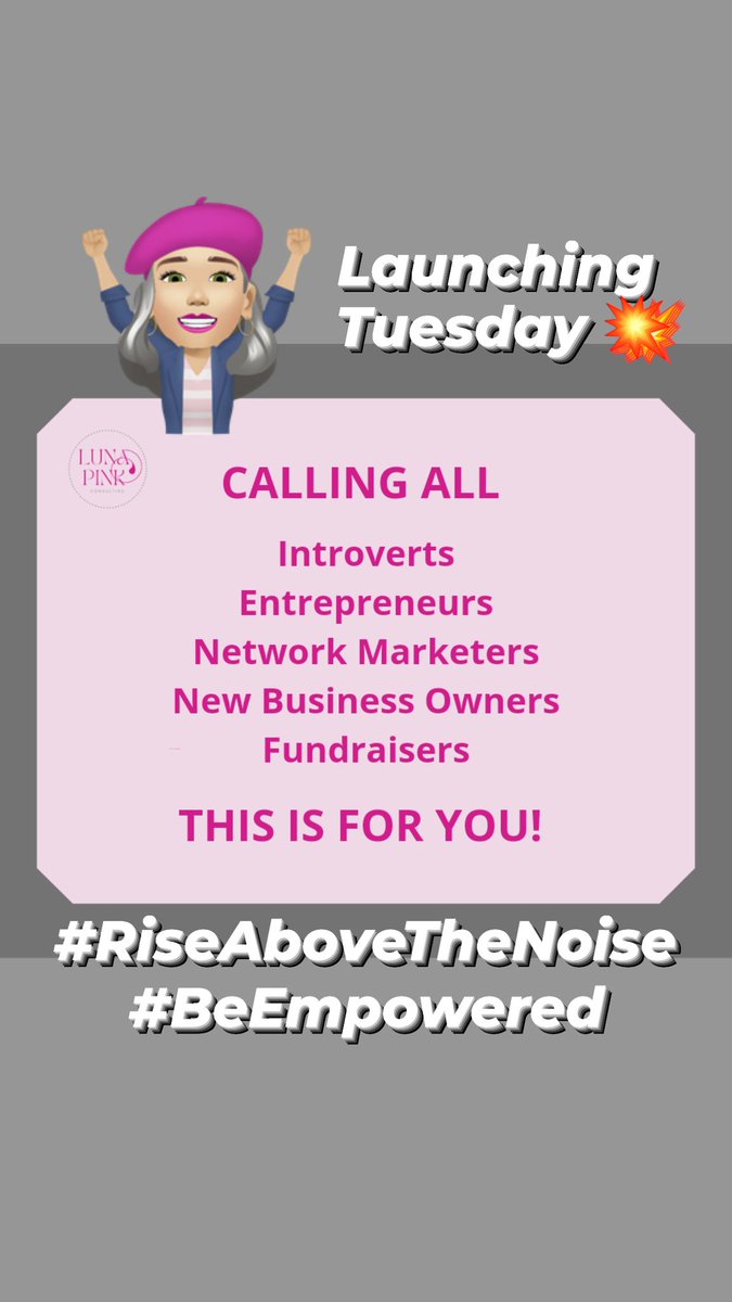 💥 LAUNCHING ON TUESDAY 💥 

Excited to be launching this new product, for you, that will give you 
💥the tools to engage a captive audience
💥spark interest in your business in less than a minute!
💥 Bonus tips also included

#WatchThisSpace #ThinkPinkBiz #BizBuzzHere