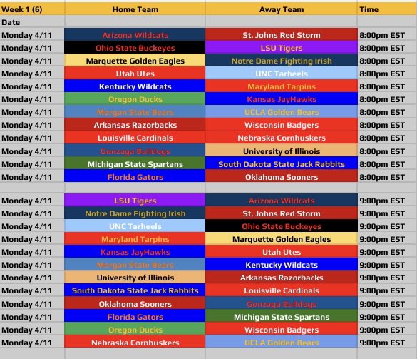 X1Royalz's tweet photo. ⏳— Season tips off tomorrow at 8pm est. Plenty of good matchups to watch! 👀. 

@BluJuuice @russrebrands @xLoadVE @NBA2KLeague @2kDiscord #NCAA #NBA2K22 #OpeningDay #SeasonTipoff https://t.co/KBatFEe3Dv