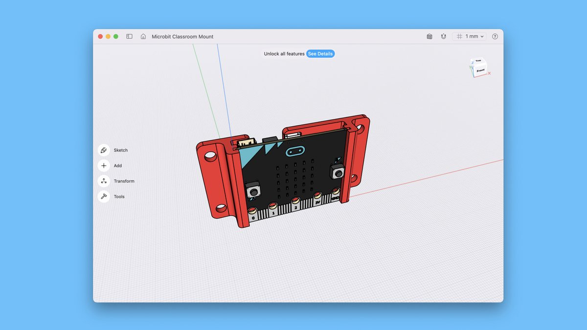 monneratcreates's tweet photo. Working on a #3dprint mount to make it easier to share @microbit_edu boards between student prototypes. A secondary goal of this mount is to speed up the transition time between #MakerED classes. Every minute counts when you are a teacher, especially in a busy school #makerspace https://t.co/XlkU4TjfHC