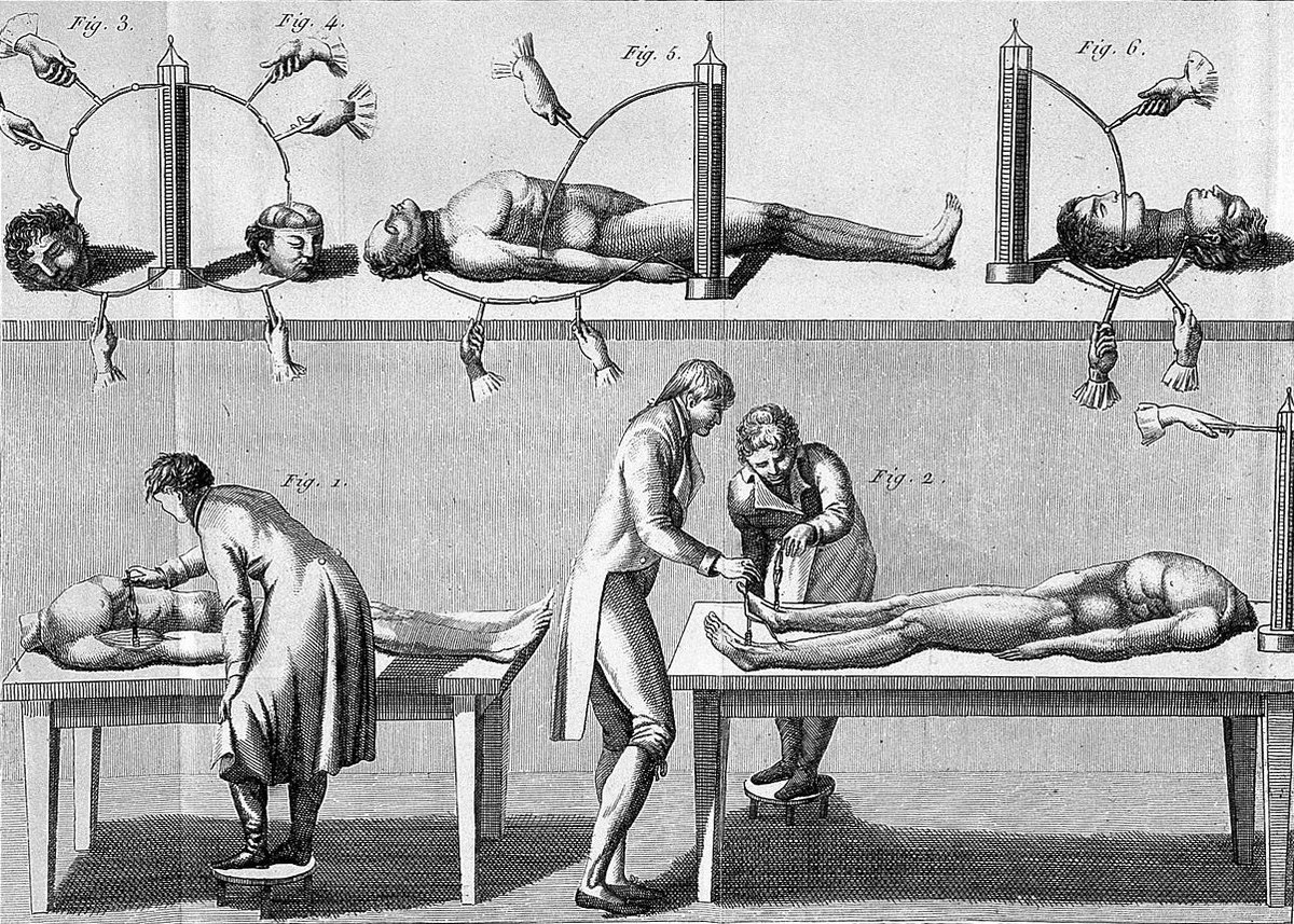 PublicDomainRev's tweet photo. Born #onthisday in 1762, Giovanni Aldini, the Italian "galvanist" whose experiments in animating the muscles of the dead with electricity inspired Mary Shelley's Frankenstein. More here in Sharon Ruston's essay: https://t.co/HHuHpCqxV6 #otd https://t.co/3hHqg8Bm8i