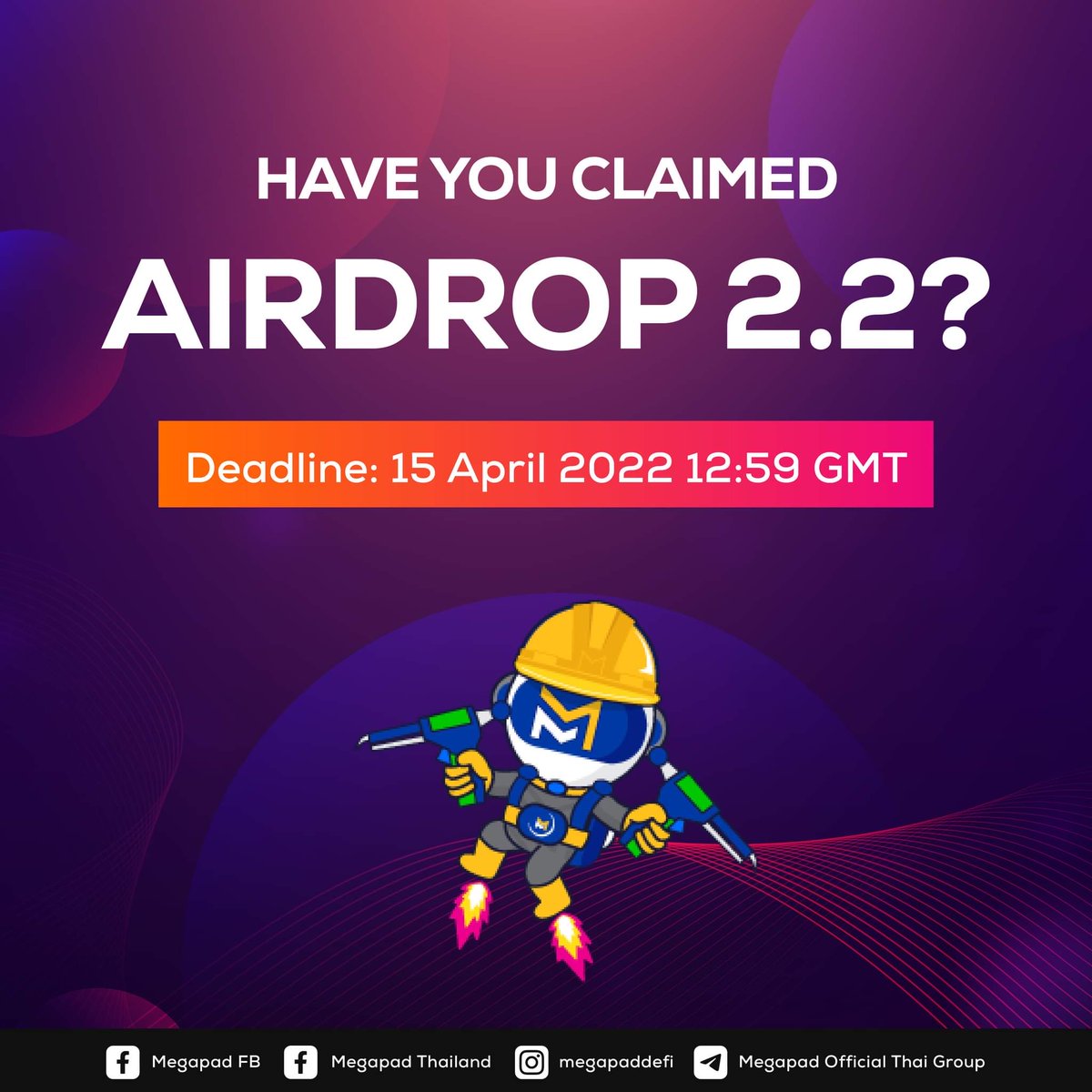 Last chance! Claim your Airdrop 2.2 to receive a special gift from Arkarus, for Airdrop 2.2 NFT holders only.

facebook.com/10876524137991…

#MEP #Megapad