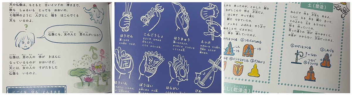 「花まつりWEEKEND」で購入した店橋花里・著『仏像絵本』が良かった!仏像の見方〜種類や構造・所作、造作の意味などを、わかりやすく絵本形式で解説していて、私のようななんとな〜く仏像見るの好き…くらいの人の見る目を「ガッ」とクリアにしてくれる… 