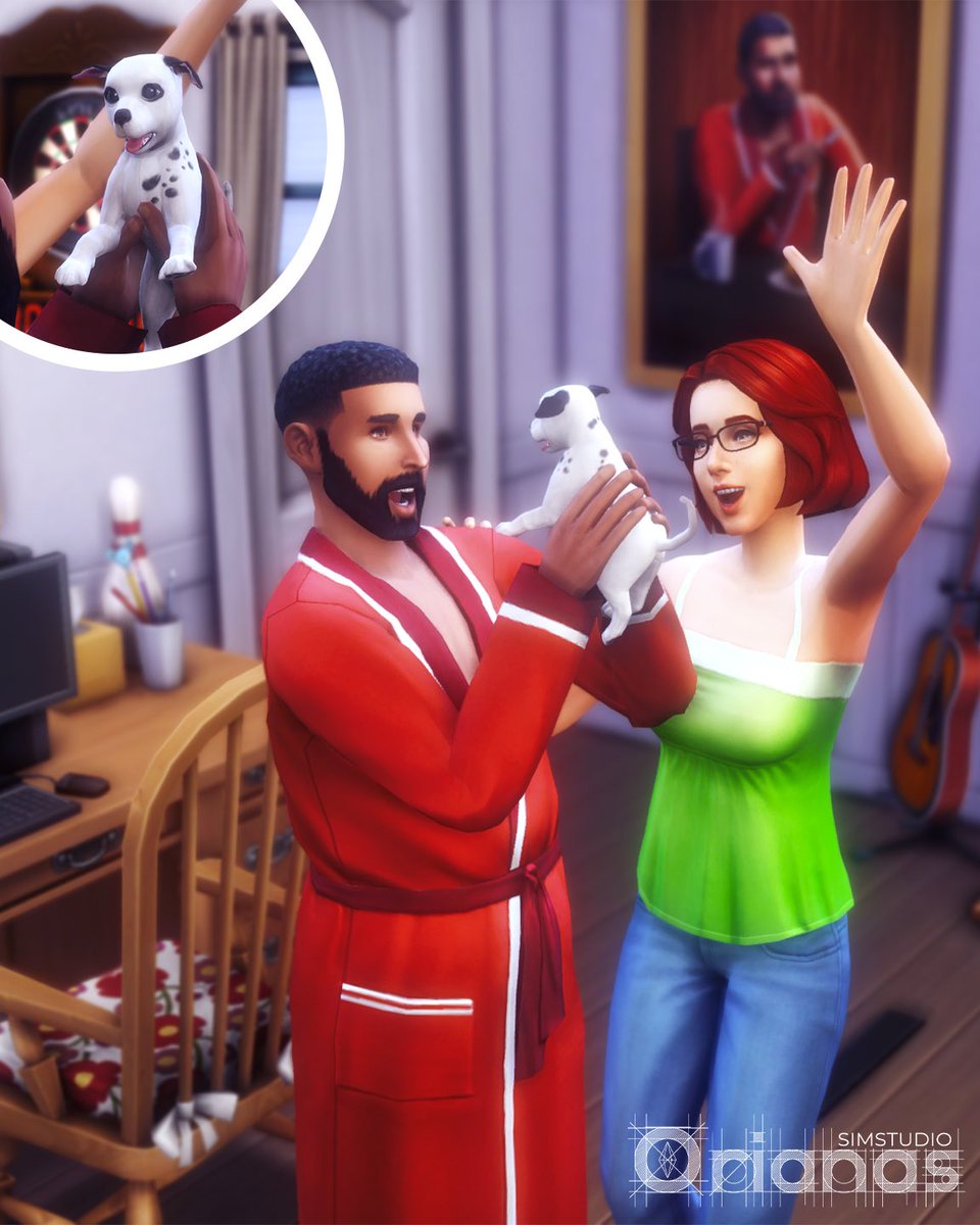 OrianasSimS's tweet photo. ‘Lucky' puppy group pose
Round 6 Strike-a-Pose Competition on Instagram (theme was Life or Death). You can get it on my Patreon (Public and FREE) at: https://t.co/z19hEDBzBi
#thesims4 #sims4cas #thesims4poses #sims4poses #ShowUsYourSims @TheSims @SimGuruKuxiku https://t.co/QDjpVc98z4