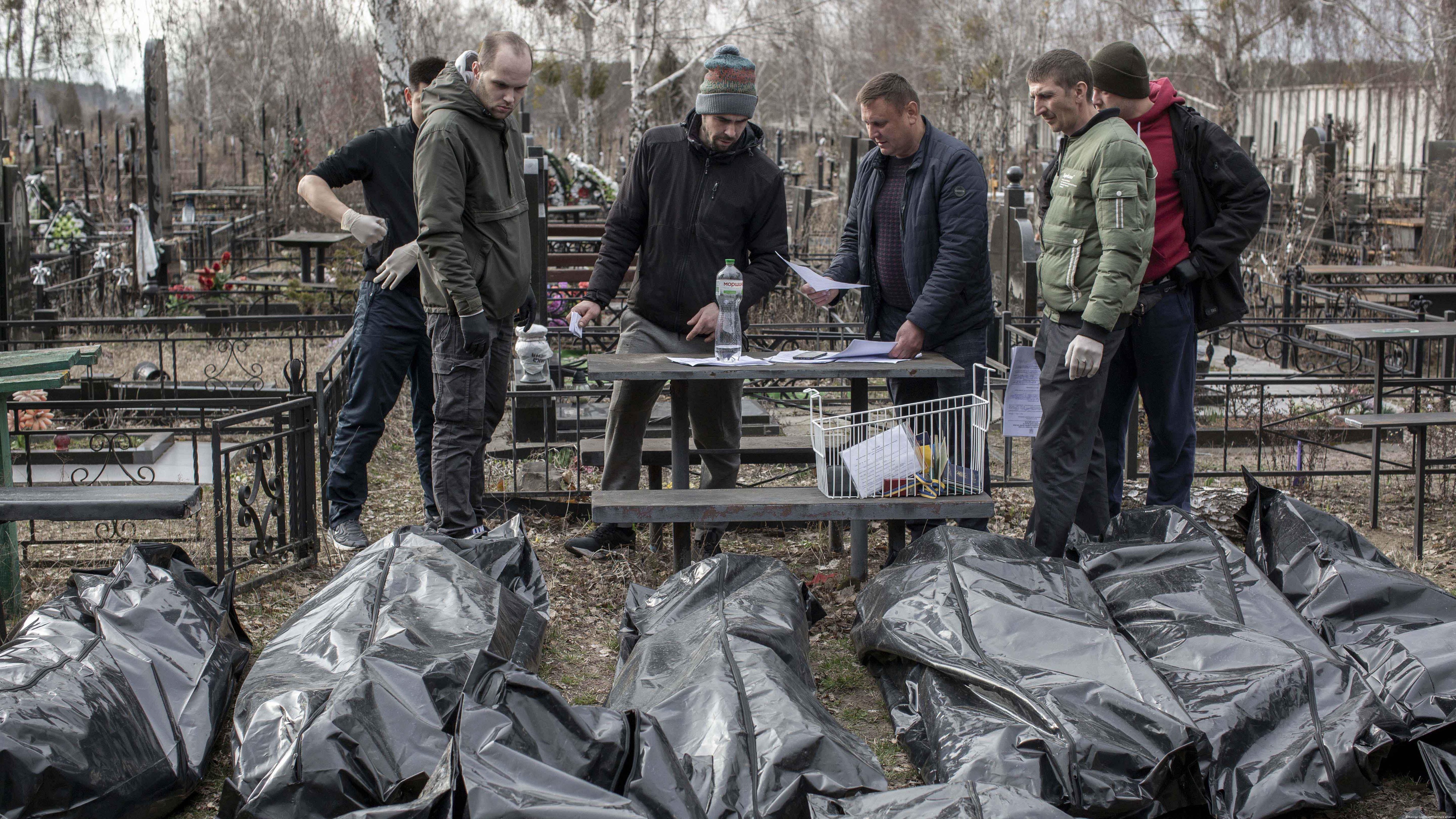 Трупы погибших на Украине
