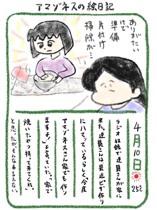 【絵日記】厚かましい考え 