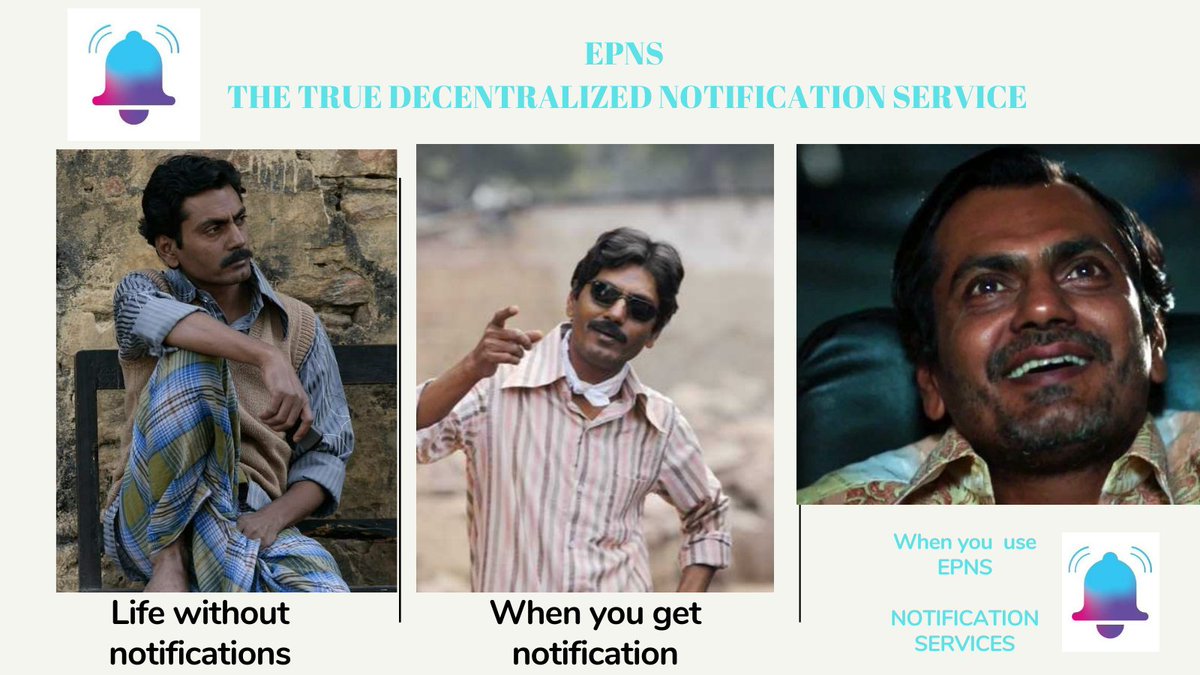 <a href="/epnsproject/">EPNS | $PUSH</a> #Meme

✔️ If you need a true #Decentralized  notification service just start using <a href="/epnsproject/">EPNS | $PUSH</a> powered by their native token $PUSH
 
✔️With #EPNS You will get~
🔥🔥🔥

🤳CONTENT INDEPENDENT
♂️USER CENTRIC
📢INCENTIVIZED ALERTS!

#RockstarsOfEPNS  $PUSH  #PUSHFORMEMES