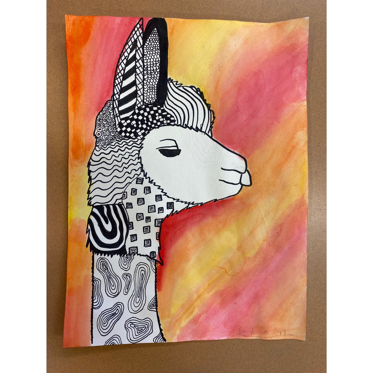 FTSD_Anderson's tweet photo. 6th Grade Zentangle Animals are finally up on display! Feeling stressed?? I highly suggest doing a zentangle to calm your mind 😌 https://t.co/5jPDXit5uJ