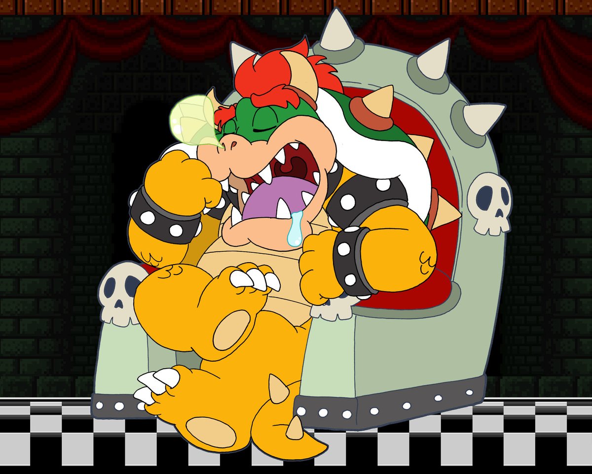 MarioBrosArt's tweet photo. Nap time. 
#OriginalArt #bowser #supermariobros #peach #luigi #toad #nintendo #switch @NintendoAmerica https://t.co/QwuUzzxt1Q