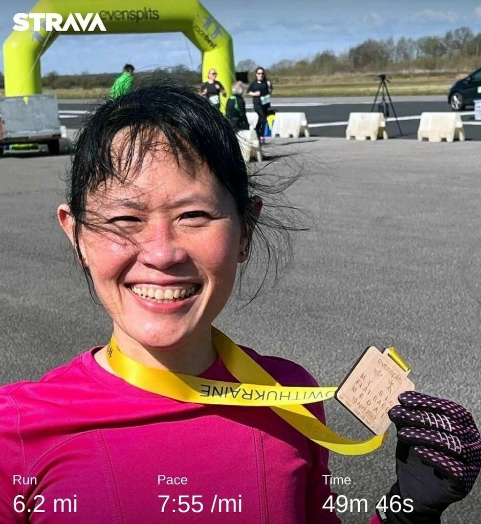 AiLyn_Runner's tweet photo. #Runstreak 769 was 10k around #ElvingtonAirfield!🛩️
Well done to #evensplits @racebest for donating profits to @decappeal #Ukraine & #Afghanistan Appeal!👍🏼
Thank you volunteers!😀
#UKRunChat @ukrunchat #runr #running #exercise #physicalactivity #me… https://t.co/m1Q1HoaJBS https://t.co/SOUAny8rI8