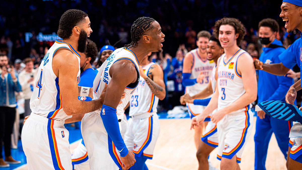 keenxm's tweet photo. OKC Thunder 2021-2022 season ends tonight ⚡️.  (Thread) https://t.co/ihBTBN77Lu